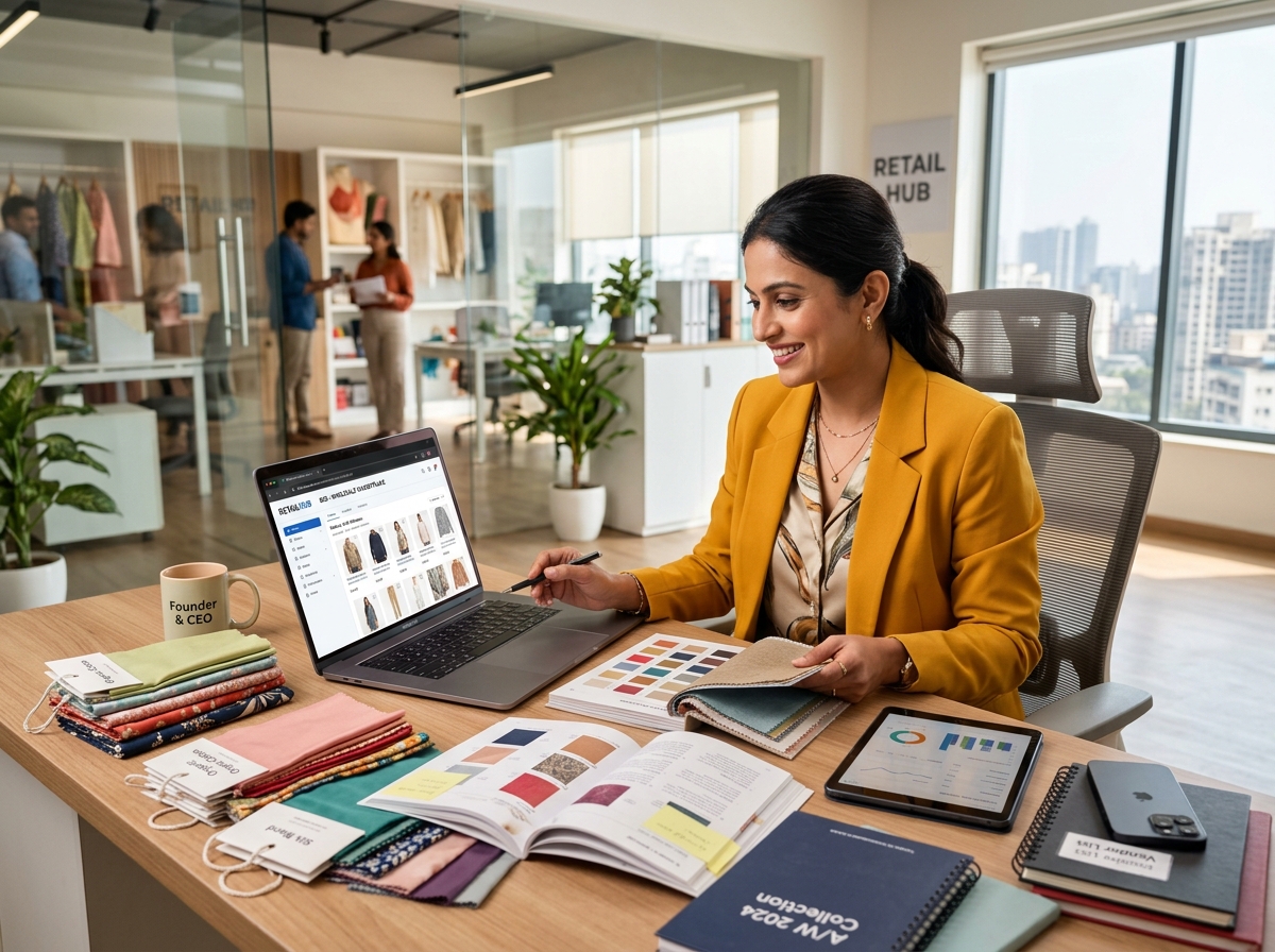 Retail business buyer searching wholesale products on DirectStock